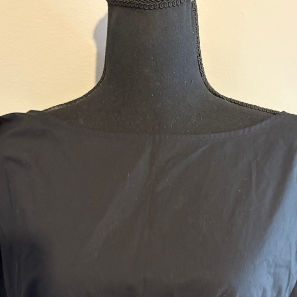 Banana Republic Black Sleeveless Mini Dress with White Drawstring - Picture 3 of 10